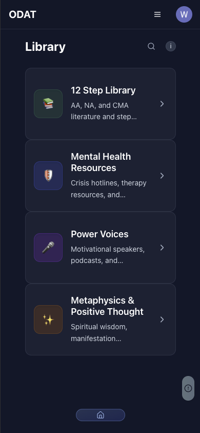 Recovery Resources Library